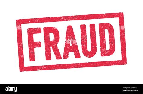 Vector Illustration Of The Word Fraud In Red Ink Stamp Stock Vector