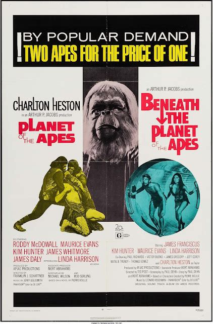 Pop Culture Safari Vintage Movie Poster Planet Of The Apes And