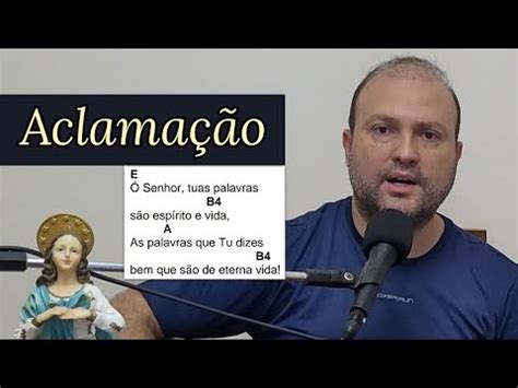 ALELUIA Ó Senhor tuas palavras são espírito e vida Cifra Canto de