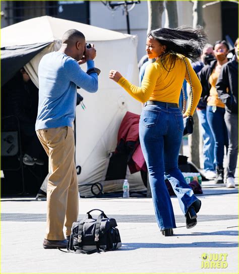 Michael B Jordan And Chante Adams Dance Outside The Met While Filming