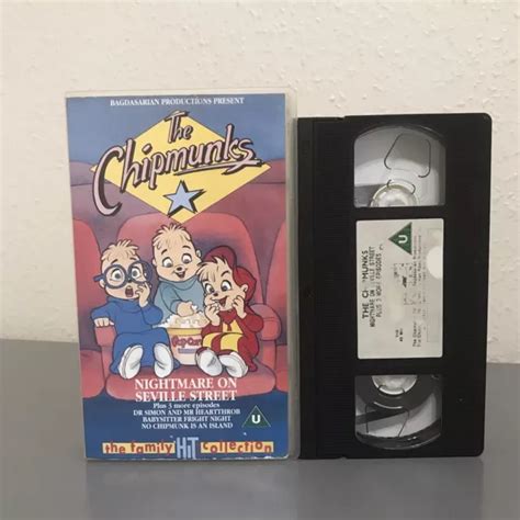 The Chipmunks Vhs Video Nightmare On Seville Street Alvin And The