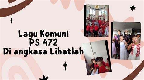 MENERIMA BERKAT DARI ROMO CHRISTO KOMUNI MISA NATAL ANAK PS 572 DI