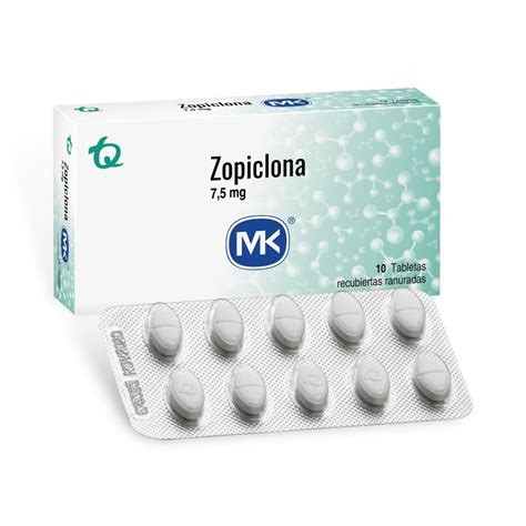 ZOPICLONA 7 5 MG TABLETAS MK CJA X 10 UN Droguerias Patria