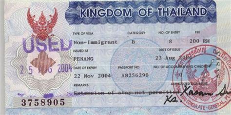 Thailand Visa Exemptions Royal Thai Consulate