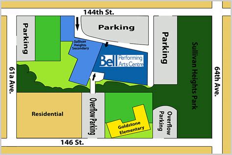 Bell Performing Arts Centre - Parking Map