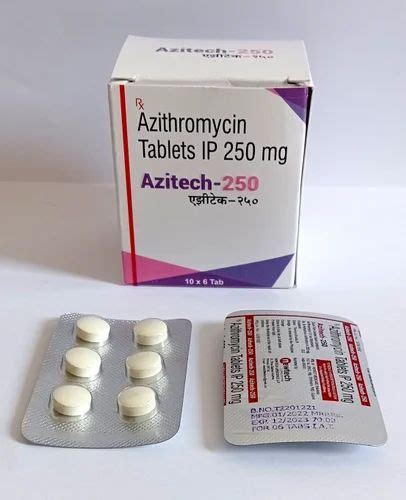 Azitech Tablet Azithromycin Mg At Rs Box Antibiotic