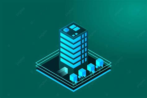 Isometric Vector Of Modern Urban Infrastructure And Buildings Vector, Office, Concept ...