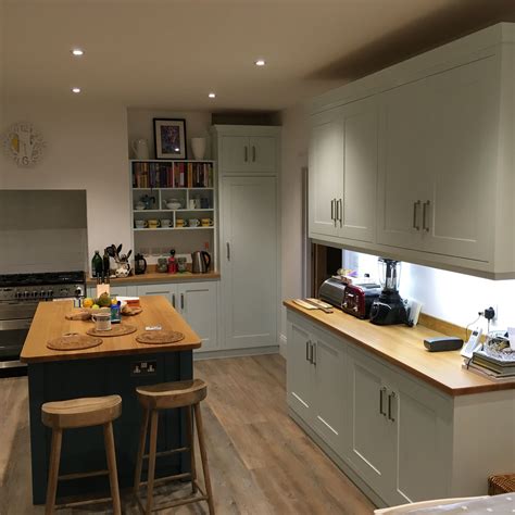 Hand Made Bespoke Kitchen Solid Wood Cabinetry Solid Oak Tops