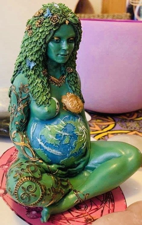 Mother Earth Art Statue Millennial Gaia Statue Mythic Figurine Nemesis