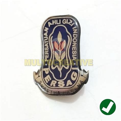 Jual Pin Persagi Pin Bros Persatuan Ahli Gizi Indonesia Bahan Stainles Shopee Indonesia