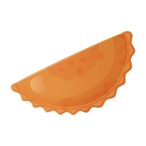 Plato de empanada mexicana ilustración de comida latinoamericana