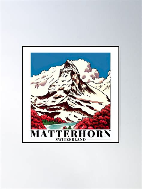 Sale Poster Poster Art Matterhorn Switzerland Made In Switzerland