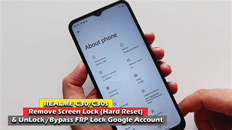 REALME C30 C30s Remove Screen Lock Hard Reset UnLock Bypass FRP