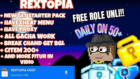 REXTOPIA BANYAK FREE CITEM CUY GROWTOPIA PRIVATE SERVER TERBARU