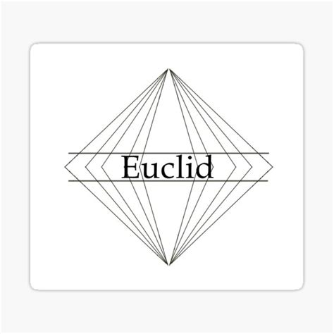 Euclid Sticker By Pop Pop Pop Redbubble