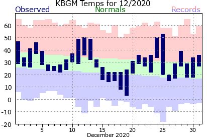 Local Month Year Temperature Precipitation Charts For Binghamton NY 2020