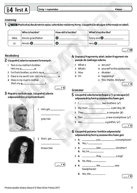 Unit Assessment Answers