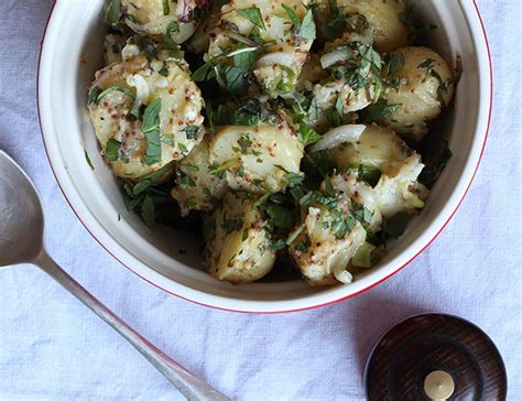 Minted Honey Mustard Potato Salad Recipe Abel Cole