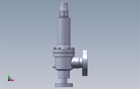 弹簧全启封闭式高压安全阀dn32solidworks 2012模型图纸下载 懒石网