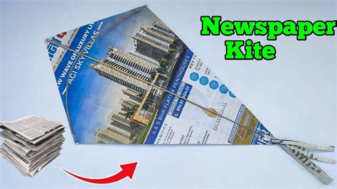 How To Make Newspaper Kite At Home Patang Kaise Banate Hain