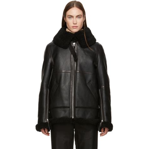 Acne Studios Back Shearling Aviator Jacket Acne Studios