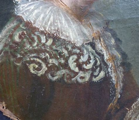 Proantic Portrait De Femme Marie Vaiselle Huile toile Du XVIIIème Si