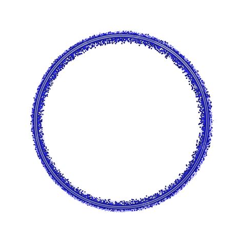 Glittery Blue Circle Frame Blue Circle Glitter Png Transparent