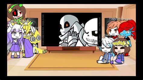 Undertale React To Underverse Amv Part 1 Youtube