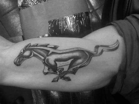 40 Mustang Tattoo Designs For Men - Sports Car Ink Ideas