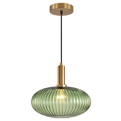 Kco Lighting Modern Gold Globe Pendant Light Large Green Glass Bathroom