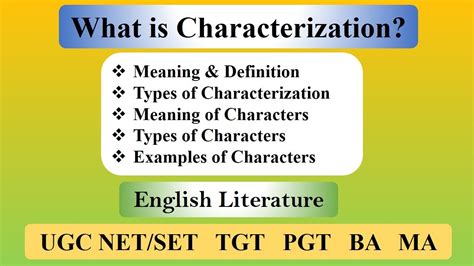 Characterization Examples In Literature