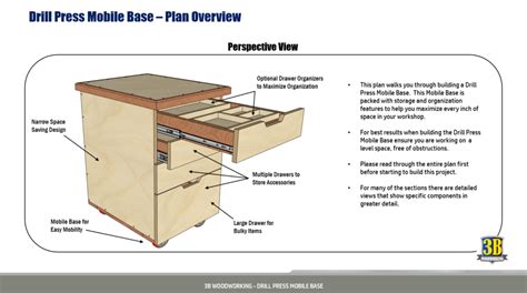 Drill Press Mobile Cabinet Drill Press Stand Build Plans