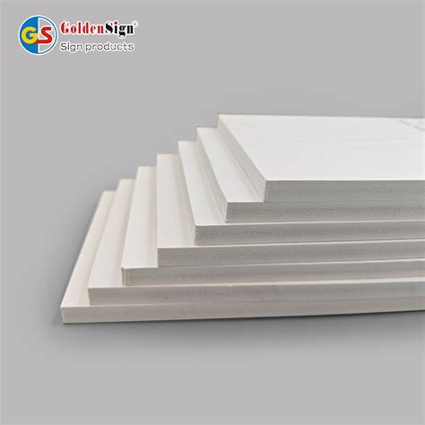 Goldensign 1mm White PVC Free Foam Board China Fireproof PVC Foam