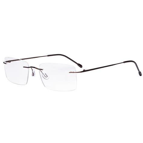 Frameless Reading Glasses For Men Reading Rectangle Rimless