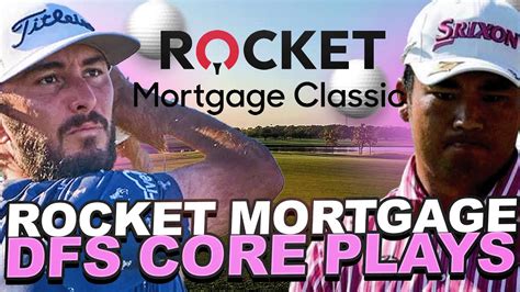 DFS Core Plays 2023 Rocket Mortgage Classic Draftkings Golf Picks