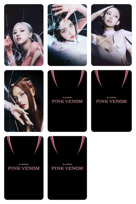 Blackpink Pink Venom Photocards Template Kart Ablonu Boyama