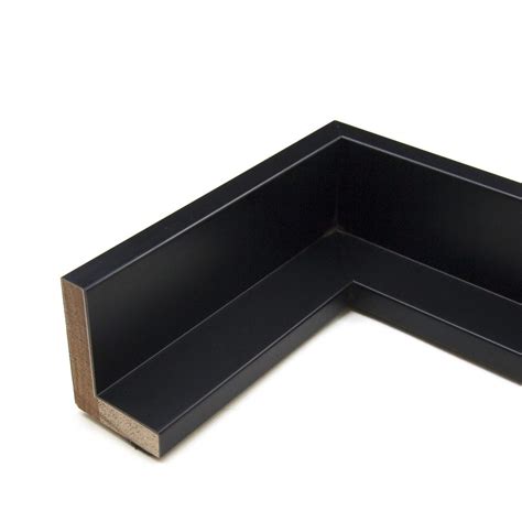 Inch Rabbet Depth Black Floater Frame Moulding In Lengths P