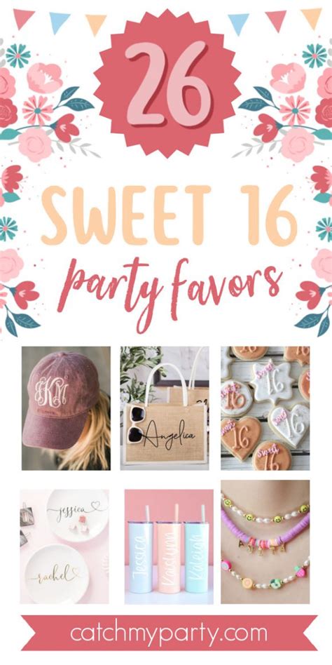 26 Amazing Sweet 16 Party Favors To Treat Your Guests To Catch My Party