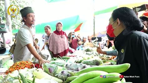 Cek Harga Bahan Pangan Ketua DPR RI Puan Maharani Mengunjungi Pasar