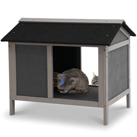 Snapklik.com : WAYTRIM Waterproof Cat House For Outdoor Feeding Station