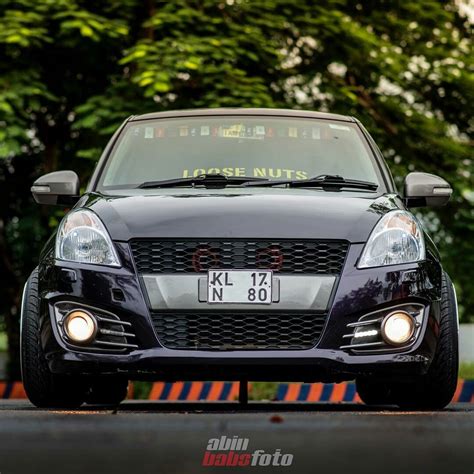 Black Modified Maruti Swift Car