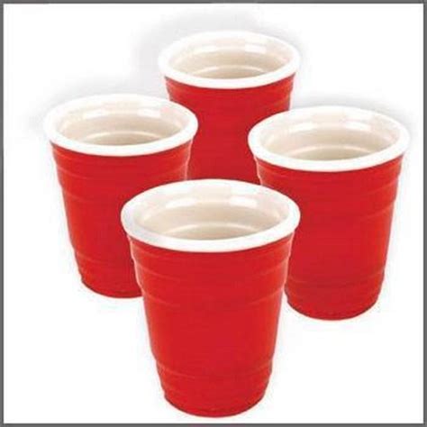 4pk Red Solo Cup Shot Glass Party Bar Drink Set Big Mouth Toys Ebay