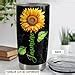 Amazon Sandjest Personalized Sunflower Tumbler Stainless Steel