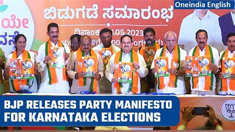 Karnataka Assembly Elections Bjp Releases Poll Manifesto Newsr