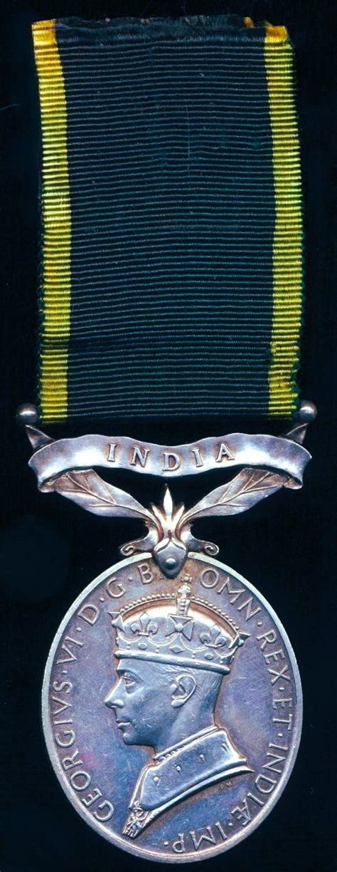 Aberdeen Medals Efficiency Medal Gvi Issue With India Bar Cpl J