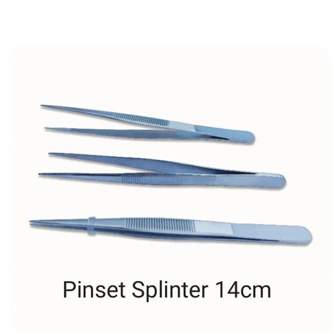 Pinset Splinter Anatomi 14cm Stainless Steel Lazada Indonesia