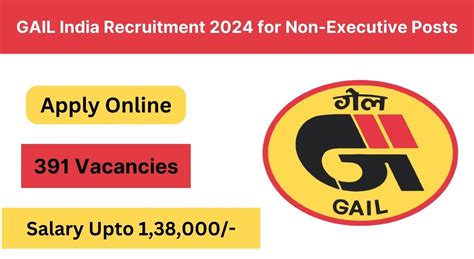 Gail India Recruitment For Non Executive Posts Apply Now Check