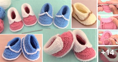 Faciles Zapatitos Tejidos A Crochet Para Beb Paso A Paso