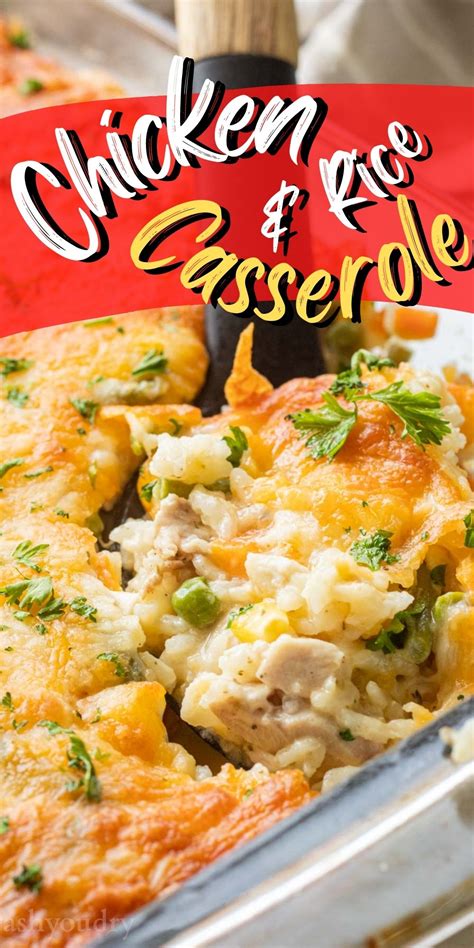 Creamy Chicken Rice Casserole I Wash You Dry