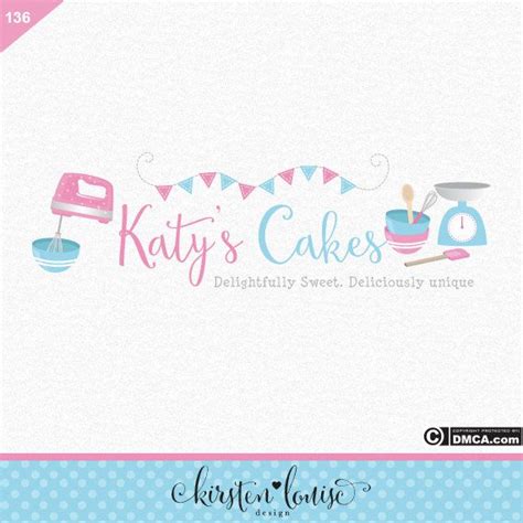 Premade Bakery Logo Cake Logo Cakery Logo Cupcake Logo Baking